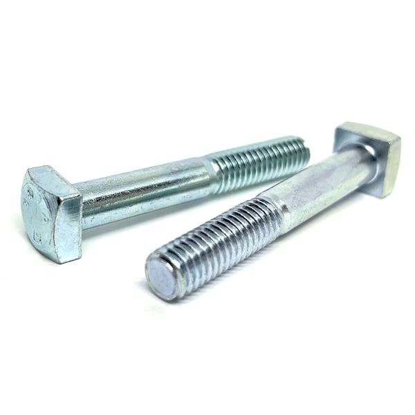 Boltsandnuts.Com Square Head Bolt, Zinc Plated, 7/8